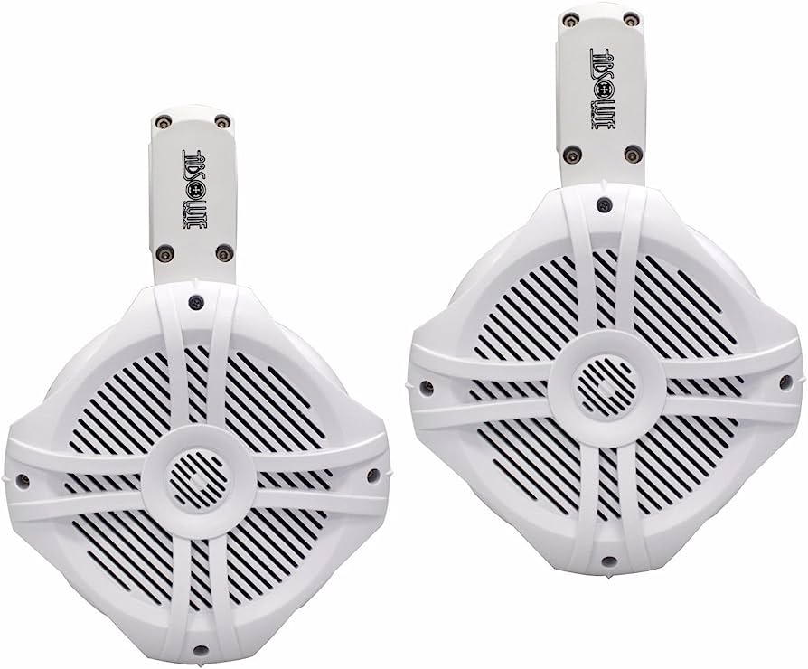 2 Absolute MPS65W Marine RV 6.5" 200W RMS Wake Tower POD Enclosure Speaker