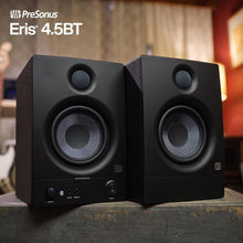 Load image into Gallery viewer, PreSonus Eris 4.5BT Bluetooth Studio Monitors, Pair — 4.5" Powered, Active Monitor Speakers for Near Field Music Production, Audio Mixing &amp; Recording