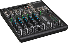 Load image into Gallery viewer, Mackie 802VLZ4, 8-channel Ultra Compact Mixer with High-Quality Onyx Preamps with MR DJ Certified Closed-Back Studio Monitor Headphones, 1/4" TRS 12' Cables, &amp; XLR 12' Cables