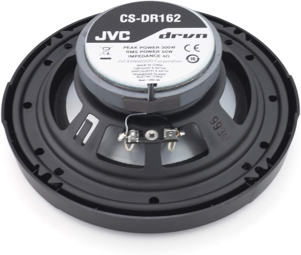 Jvc CS-DR162 600W Peak (100W RMS) 6.5" DRVN Series 2-Way Coaxial Car Speakers