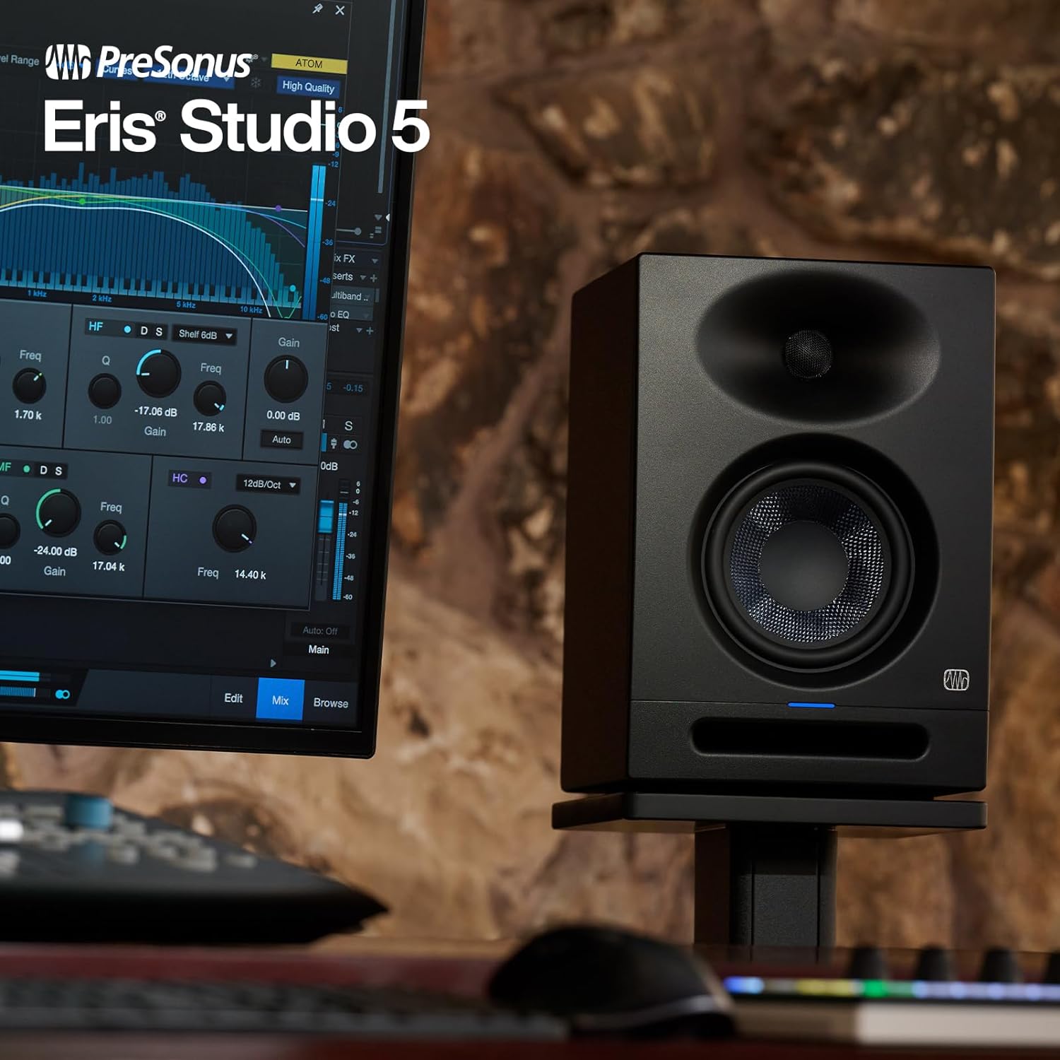 PreSonus Eris Studio 5 5.25-inch 2-Way Active Studio Monitors with EBM Waveguide