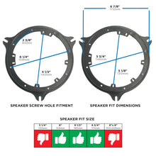 Load image into Gallery viewer, Metra 82-7400 Speaker Plate 6 to 6.75" Compatible Fits Nissan/Infiniti Multi 2000-Up