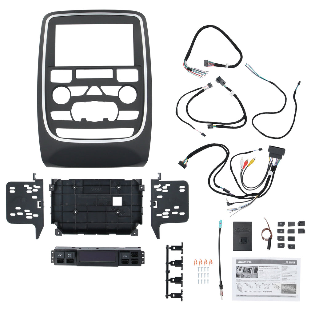 Metra 95-6559B Double DIN Stereo Dash Kit and Harness - Compatible Fits for DODGE DURANGO 2014-2020