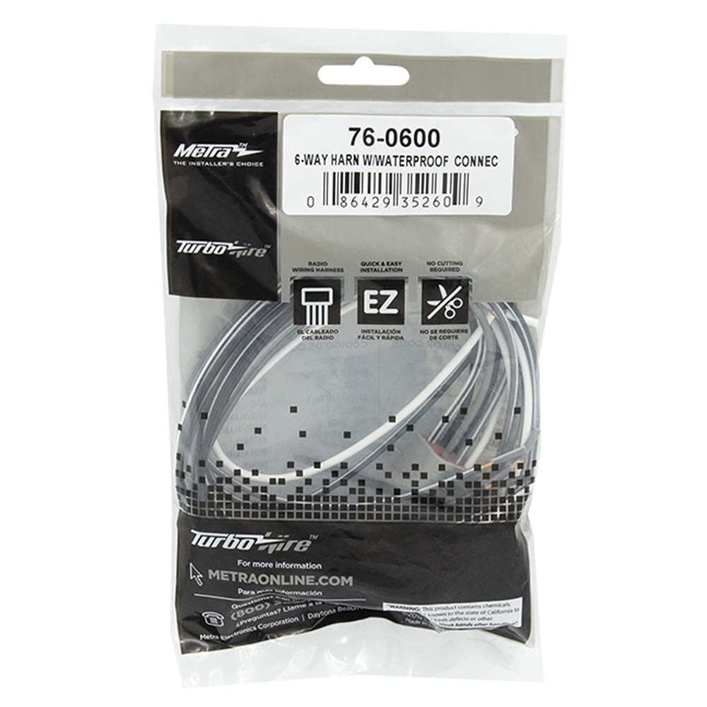 PowerSports 76-0600 6-Way Waterproof Connector - Universal