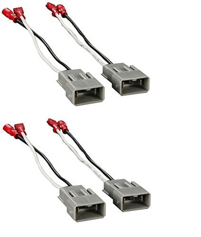 2X Speaker Connector Harness Adapter CAC-7800 72-7800 For 1982-UP Select Honda