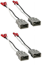 2X Speaker Connector Harness Adapter CAC-7800 72-7800 For 1982-UP Select Honda