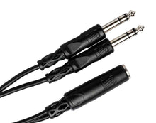 Load image into Gallery viewer, Hosa YPP-308, 1/4" TRS Female to Dual 1/4" TRS Male Y Cable