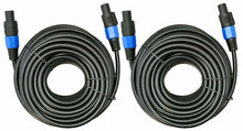 Load image into Gallery viewer, 2 MK Audio MKSSM25 Speakon Male to Speakon Male 25 Ft. True 12 Gauge Wire PA DJ Pro Audio Speaker Cable