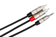 Load image into Gallery viewer, Hosa HMR-010Y Pro Stereo Breakout REAN 3.5 mm TRS to Dual RCA - 10 Feet