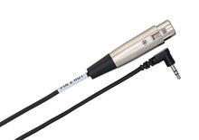 Load image into Gallery viewer, Hosa XVM-115F, XLR Female to Right Angle 3.5mm TRS Male Cable - 15 Foot