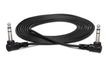 Load image into Gallery viewer, Hosa CSS-110RR, Right Angle 1/4" TRS to Right Angle 1/4" TRS Balanced Interconnect Cable - 10 Feet