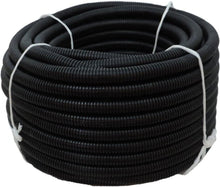 Load image into Gallery viewer, 1" x 100' Flexible Corrugated Black LDPE NON Split Tubing Wire Loom