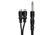 Load image into Gallery viewer, Hosa YPR-103 Y Cable 1/4 in TS to Dual RCAF