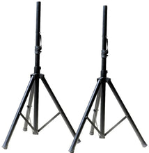 Load image into Gallery viewer, 2 PRO Heavy Duty PA DJ Speaker Universal Adjustable Height Tripod Speaker Stands