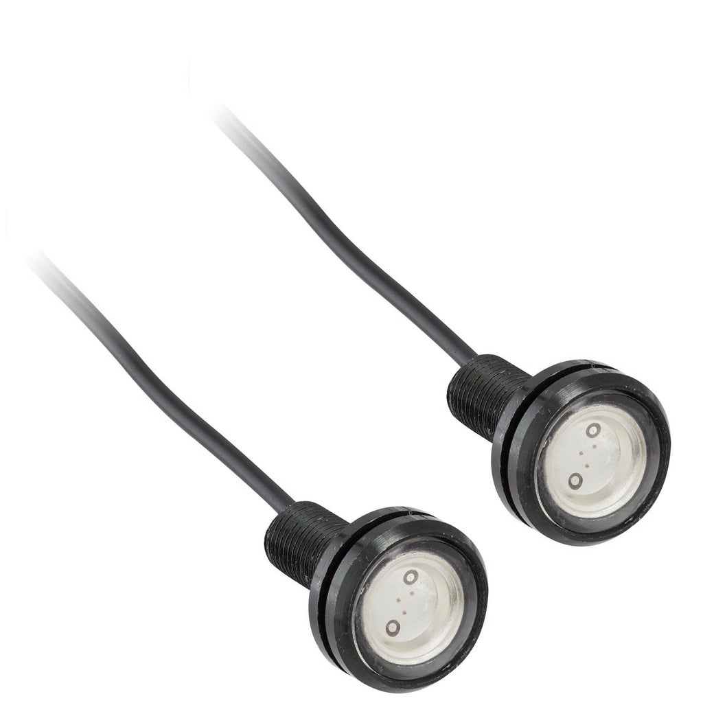 Heise HE-BALB Blue Accent Light with Black Frame - .75 Inch, 3 Watt
