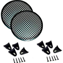 Load image into Gallery viewer, 2 Absolute DJS10 Grill 10" Universal Metal Speaker Subwoofer Grill Mesh Cover Clips Screws Guard