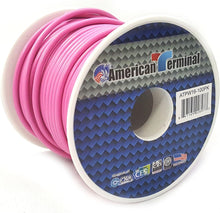 Load image into Gallery viewer, American Terminal ATPW16-100PI 16GA 100' Pink Primary Remote Power Ground Wire