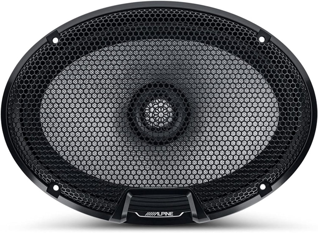 Alpine R2-S69 R-Series 6"x9" 600W 2-Way Car Coaxial Speakers & KIT4 AMP Kit