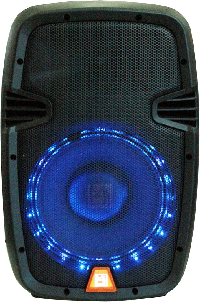 MR DJ PBX1859S 10" 2-Way Passive PA DJ Speaker LED Accent Lighting 1000W Power