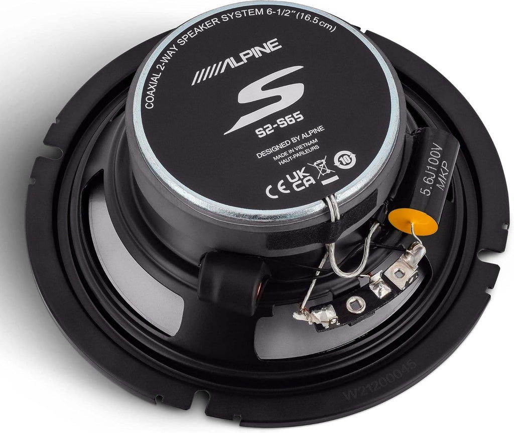 2 Pair Alpine S2-S65 480W 6.5" Type S Series 2-Way Coaxial Car Speakers