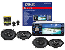 Load image into Gallery viewer, Absolute DMR-475 4.8" DVD/MP3/CD Multimedia Player Receiver + 2 Pairs Pioneer TS-A6966R 6x9" Speakers + TW600 Tweeter