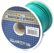 Load image into Gallery viewer, American Terminal ATPW16-100GR 16GA 100' Green Primary Remote Power Ground Wire