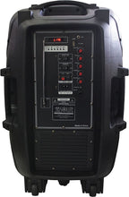 Load image into Gallery viewer, Absolute AS15BAT 15" Bluetooth Speaker 15" Rechargeable Portable DJ PA Speaker / Bluetooth/ karaoke LED 3000 watt
