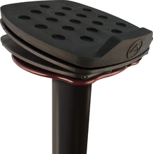 Load image into Gallery viewer, Ultimate Support MS-100R MS Series Professional Column Studio Monitor Stands with Adjustable Angle and Axis, Acoustic Foam Platform, and Three Internal Channels - Black