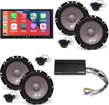 Load image into Gallery viewer, Alpine iLX-407 7-Inch Multimedia Receiver Apple Carplay and Android Auto w/ 2 Pairs Alpine SXE-1751S 6.5" Component Set &amp; Power Pack