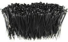 Load image into Gallery viewer, American Terminal 500 pcs 6-Inch Heavy Duty Strong Black Nylon Cable Ties