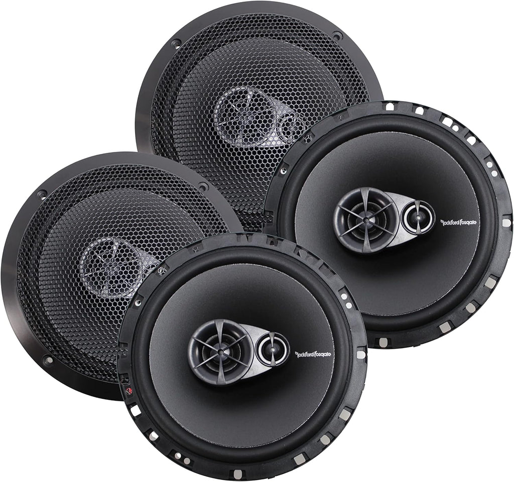 4 Speakers Rockford Fosgate R165X3 6.5" 180W 3 Way Car Audio Coaxial Speakers Stereo