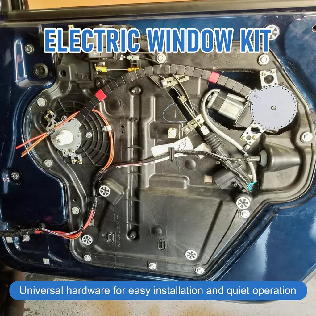 Absolute High Quality Universal Electric Power 4 Window Kit with Switch Kit