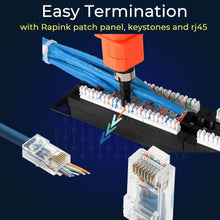 Load image into Gallery viewer, 1000' Cat6 Ethernet Blue Bulk Network Cable 23AWG 600Mhz UL Bare Solid Copper Wire UTP 1000' Blue