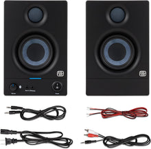 Load image into Gallery viewer, PreSonus Eris 3.5BT Bluetooth Studio Monitors, Pair — Powered, Active Monitor Speakers for Desktop, Turntable, Record Player, Bookshelf, DJ Speakers