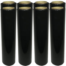 Load image into Gallery viewer, PATRON 18" x 1500' SQ 8 Rolls Pallet Wrap Stretch Film Hand Shrink Wrap 1500 SQ FEET Black