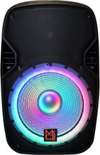 Load image into Gallery viewer, MR DJ PBX4200PKG 15" PA DJ 3000W Bluetooth Karaoke Speaker LED + Speaker Stand
