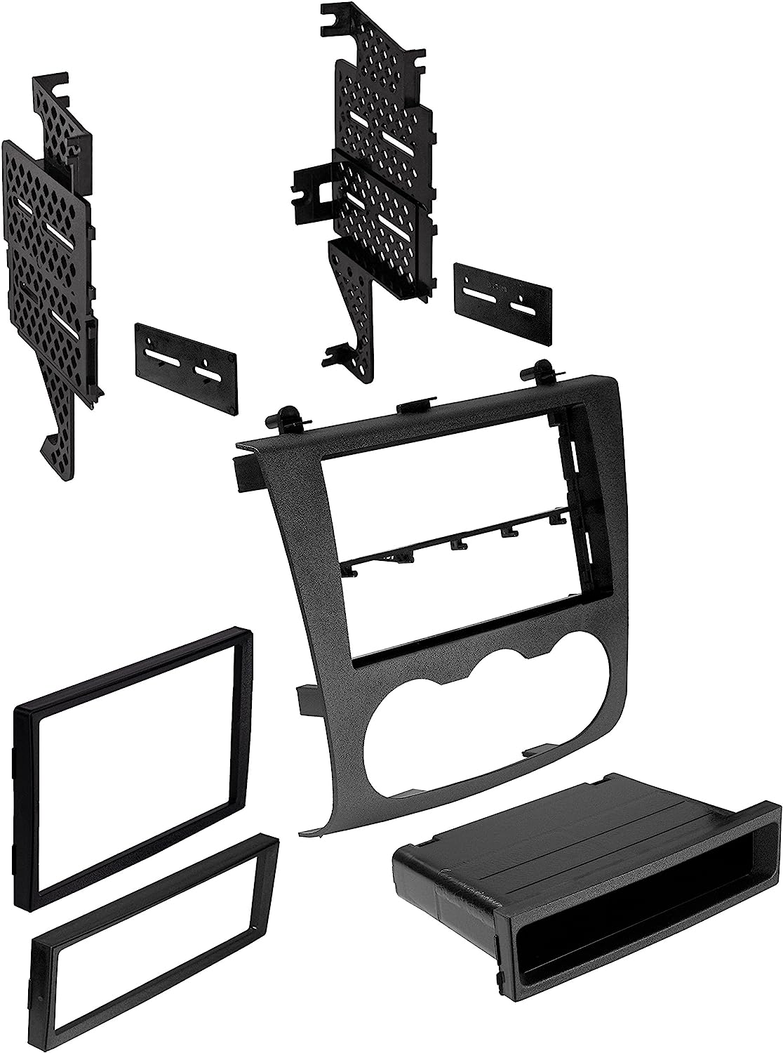 Absolute Package2  Car Stereo Installation Kit Compatible with Nissan Altima Sedan or Coupe 2007-2012 In-Dash Mounting Kit, Antenna, and Harness for Single or Double Din Radio Receivers