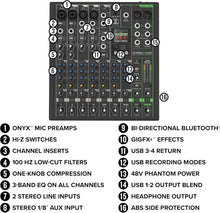 Load image into Gallery viewer, Mackie ProFX10GO Battery-powered 10-channel Mixer with USB and Enhanced Effects