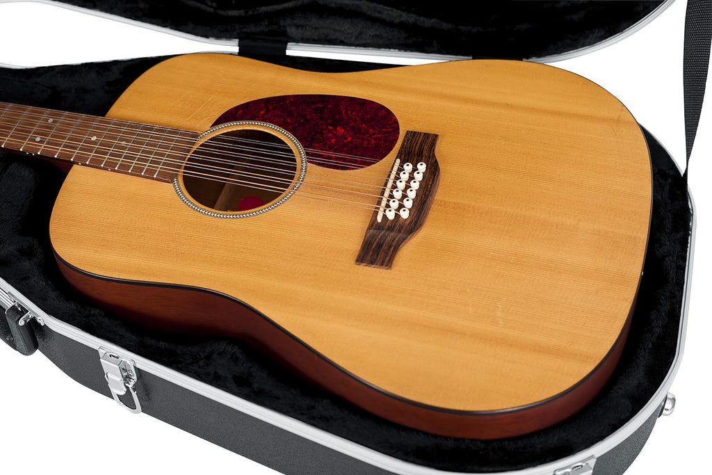 Gator Cases GC-DEEP BOWL ABS Molded Case for Acoustic Guitars Fits Ovation Style Deep Contour Acoustic Guitars