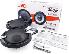 Load image into Gallery viewer, Jvc CS-DR162 600W Peak (100W RMS) 6.5" DRVN Series 2-Way Coaxial Car Speakers