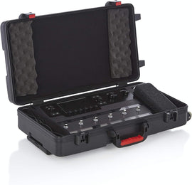 Gator Cases  GHELIXFLOOR ATA Style Case for the Line 6 Helix Multi-FX Floor Processor with Wheels