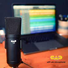 Load image into Gallery viewer, CAD Audio U49 USB Large Format Side Address Studio Microphone with Headphone Monitor and Echo