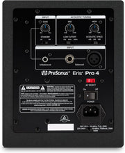 Load image into Gallery viewer, PreSonus Eris Pro 4 Studio Monitor — Bi-Amped, Active, 4.5-inch Coaxial Studio Monitor for Audio Recording &amp; Mixing, Ceiling- &amp; Wall-Mountable