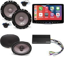 Load image into Gallery viewer, Alpine ILX-F509 Halo9 9" Multimedia Touchscreen Receiver w/ 1 Pair Alpine SXE-1751S 6.5" Comp &amp; SXE-6926S 6x9 Coax including Power Pack
