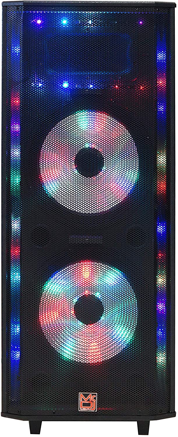 MR DJ MASTER 5200 Double 15" Bluetooth Speaker <br/>Professional Dual 15” 3-Way Full-Range Powered/Active DJ PA Multipurpose Live Sound Bluetooth Loudspeaker