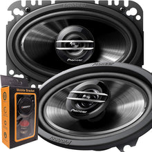 Load image into Gallery viewer, Pioneer TS-G4620S 400W 4" X 6" 2-Way Coaxial Car Speakers + Magnet Phone Holder