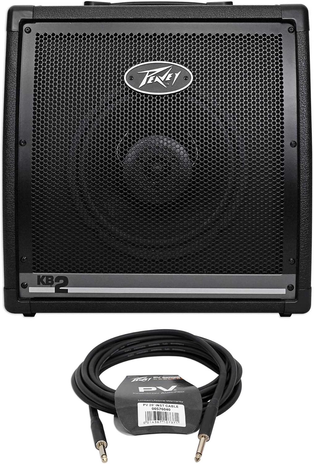 Peavey KB 2 50 Watt Keyboard Amplifier Combo Speaker & PV 20' Ft. 1/4" to 1/4' Cable