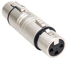 Load image into Gallery viewer, MR DJ AXLRFF-2 3-Pin XLR Female to 3-Pin XLR Female Audio Microphone Cable Extension Adapter Connector 2-Pack