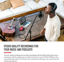 Load image into Gallery viewer, Focusrite Scarlett 2i2 Studio 4th Gen USB Audio Interface Bundle