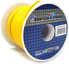 Load image into Gallery viewer, American Terminal ATPW16-100Y 16GA 100' Yellow Primary Remote Power Ground Wire